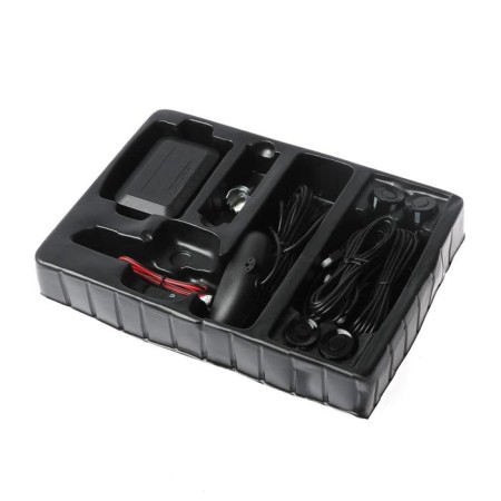 Parking system 4 sensors, LED screen, 12 V, black sensor-3