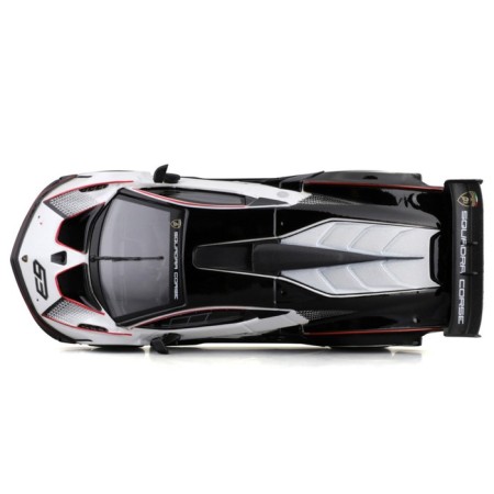 Racing machine BBURAGO LAMBORGHINI Essenza SCV12, DIE-CAST, 1:32, Black and white color-4