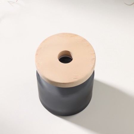 Diffusor for essential oils with a “gray haze” lid is matte 140 ml 7x7x8.6 cm-4
