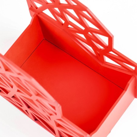 Kashpo wooden "Heart" 20x10x20 cm red-4
