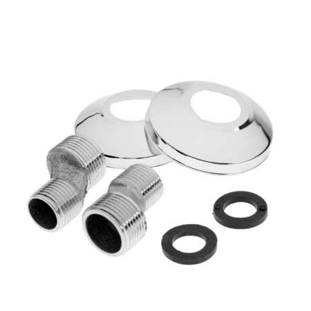 Bath mixer Zein Z4052, pour 30 cm, cartridge 40 mm, with shower set, black/chrome-10