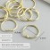 Rings for creativity (for photo albums) "gold" int. D = 2.6 cm external. D = 3 cm set 10 pcs 536458