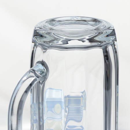 Glass mug for beer "Hamburg. Captain ", 330 ml, MIX drawing-5