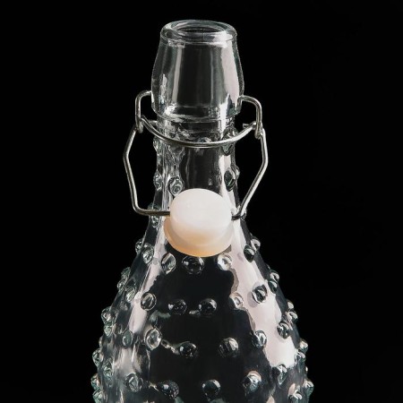 Glass bottle for sauces and oils with a risotto mound, 1 l, 8 × 8 × 30 cm-2