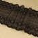 Lace elastic fabric, 190 mm × 2.7 ± 0.5 m, black color