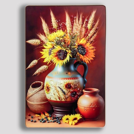 Acrylic painting "Still Life with Sunflowers" 60x39.5 cm