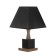 Board Lamp "Finn" E27 40W Black 23x23x41 cm Risalux