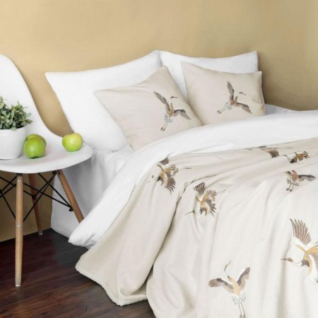 Bedspread with pillowcases "Anika", size 230x250 cm, cream color-2