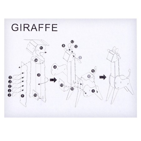 Set for creativity Soster 3D figures "Giraffe"-5