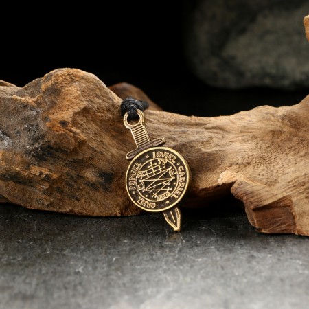 Amulet-cranes "Divine sword with a shield of tetramorph" No. 42, metallic