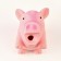 Grunting toy for dogs from latex "Piggy", 16 cm, pink