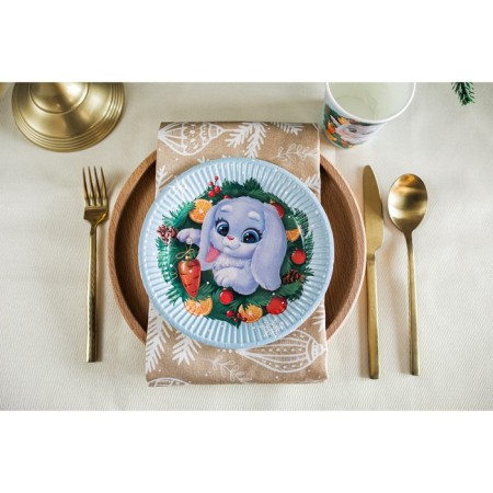 New Year's set of paper utensils disposable sparkling holiday! ”, For the New Year-8