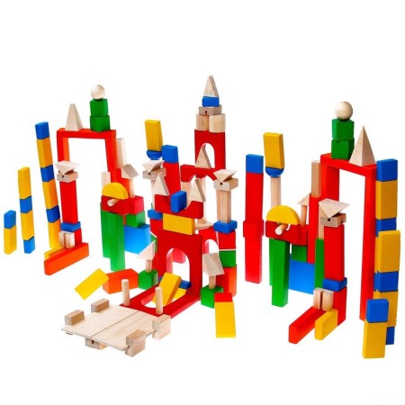 Wooden designer "Colorful castle"-10