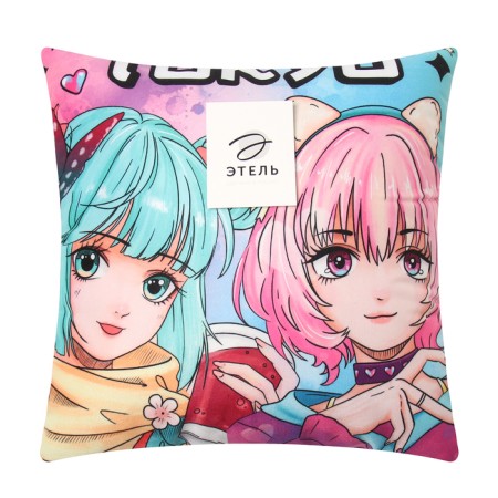 Decorative anime pillow "Girlfriends"-3