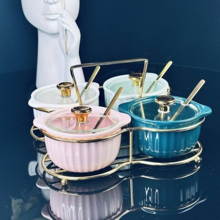 Set of banks Lenardi, 150 ml, 4 pcs