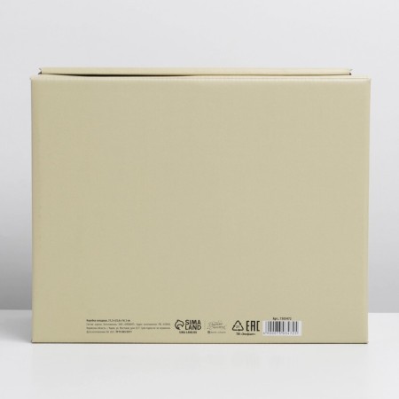 Gift folding box, packaging, "beige", 31.2 x 25.6 x 16.1 cm-3