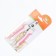 Small side claws with non -slip handles, a hole of 9 mm, pink with white