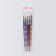 A set of brushes for building and design of nails, 5 pcs, 18 cm, multi -colored