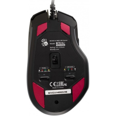 Mouse A4Tech Bloody W70 Max Black Optical (10,000dpi) USB (10BUT)-7