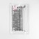 Metallized braid "fringe", 5 cm, 4.5 ± 0.5 m, white color