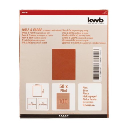 Folder paper KWB, K100, Paper, 230x280 mm, silicon carbide-1