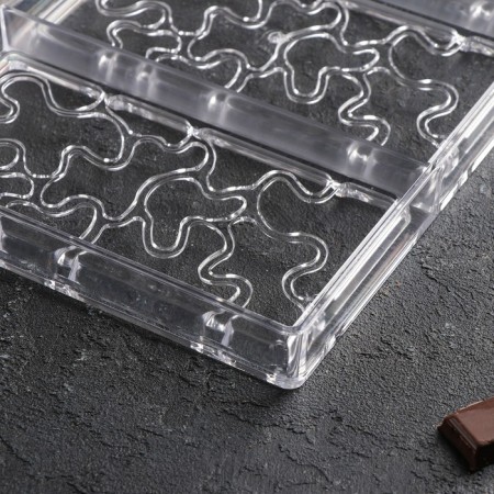 Konfinetta chocolate form "Abstraction", 27.5 × 17.5 × 2.5 cm, 3 cells (15.3 × 7.5 × 0.8 cm)-3
