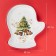 Board ceramic shade "Magic tree", ceramics, 20 × 18 × 3 cm, white color