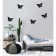 Wall -wall decor "Butterflies" 7.5 x 10.5 cm, black, (set 5 pcs)