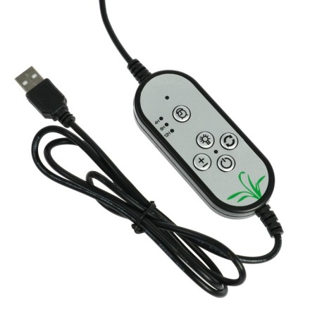 LED phytoslight, 9 watts, 250 mm, IP66, 5 V, USB, bicoline, clothespin, with a timer-6