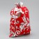 Bag gift plush "Santa Claus", embossing, 20 x 30 cm +/- 1.5 cm, New Year