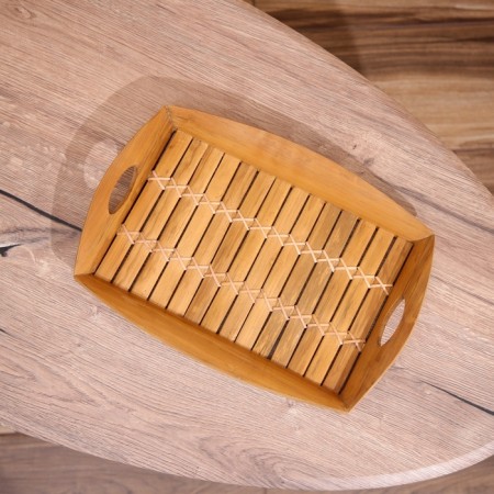 Bamboo tray 35x25x5 cm-1