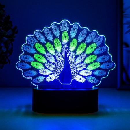 Sensor lamp "Peacock" LED USB (90cm) from 3xa Black Black 17.8x5x16.5 cm Risalux 76522-4