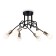 Lamp ceiling in the style of Ambrella Light, Loft, TR80419, 6HE27, black color, gold