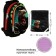 School backpack, 39 x 28 x 18 cm, + bag for shoes, calligrata p "Cool dino", green