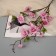 Artificial flowers "Carnival Pelargonium" 66x7 cm, pink