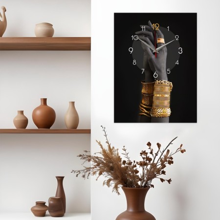 Carty clock is wall-mounted, interior "hands", silent, 30 x 40 cm-2