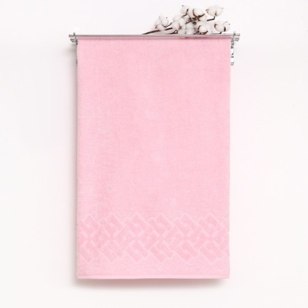 Terry towel Baldric 50x90cm, pink color, 360g/m2, 100% cotton