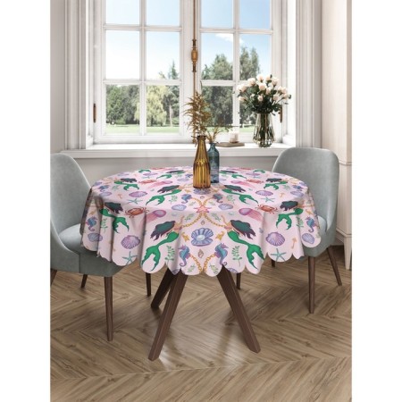 Photo scatter round, size 150x150 cm, Saten-2