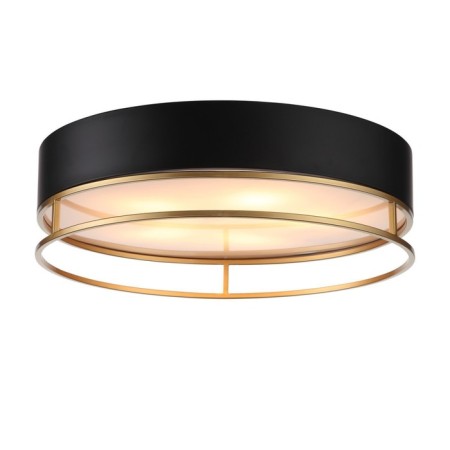 Ceiling lamp ST LUCE. SL1127.432.05. Chodo. 5x40 watts, E27, 60x60x18 cm, black color, matte gold-5