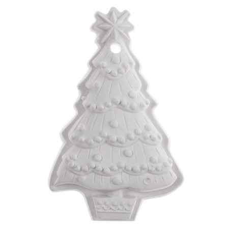 Christmas tree decoration for coloring "Christmas tree with a star" with a suspension, brush-2