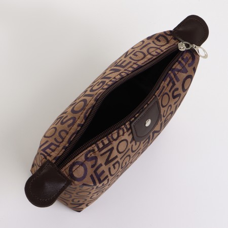 Lightning cosmetic bag, brown color-2