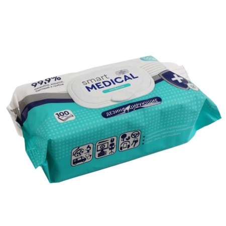 Wet Smart Medical napkins, disinfectants, 100 pcs.-1
