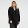 Women's jacket with a Mist Plus-Size belt, size 58, black color