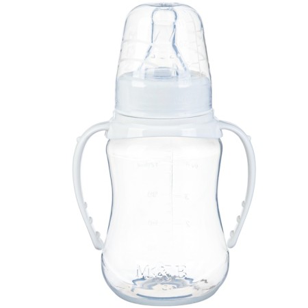 A bottle for feeding, a classic throat, fitted, with handles, 150 ml., From 0 months., White color-6
