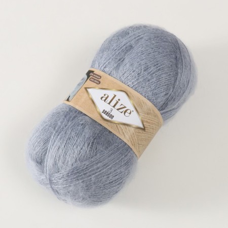 Yarn "3 Season" 51% acrylic, 25% moher, 24% wool 500m/100g (21-gray)-1