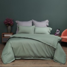 Sofi de Marko Bellini bedding, size 240x260 cm, 160x220 cm - 2 pcs, 50x70 cm - 2 pcs, color dark green