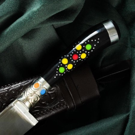 Knife Pchak Sharkhon - Ebonit, Erm, Garda, Uliye Melchior, 17 cm-2