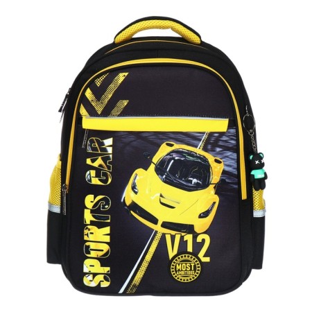 School backpack 38 x 29 x 14.5 cm, Hatber Ergonomic Light, "Motorsport" NRK_15148-2