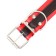 Two-layer collar 66 x 3.5 cm, Osh 50-60, brown-red