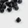 Set a set of glass beads 20 pcs, 8 mm black